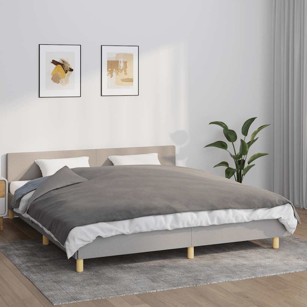 Vidaxl Schaukeldeck mit Abdeckung 155 x 220 cm 11 kg Stoff grau