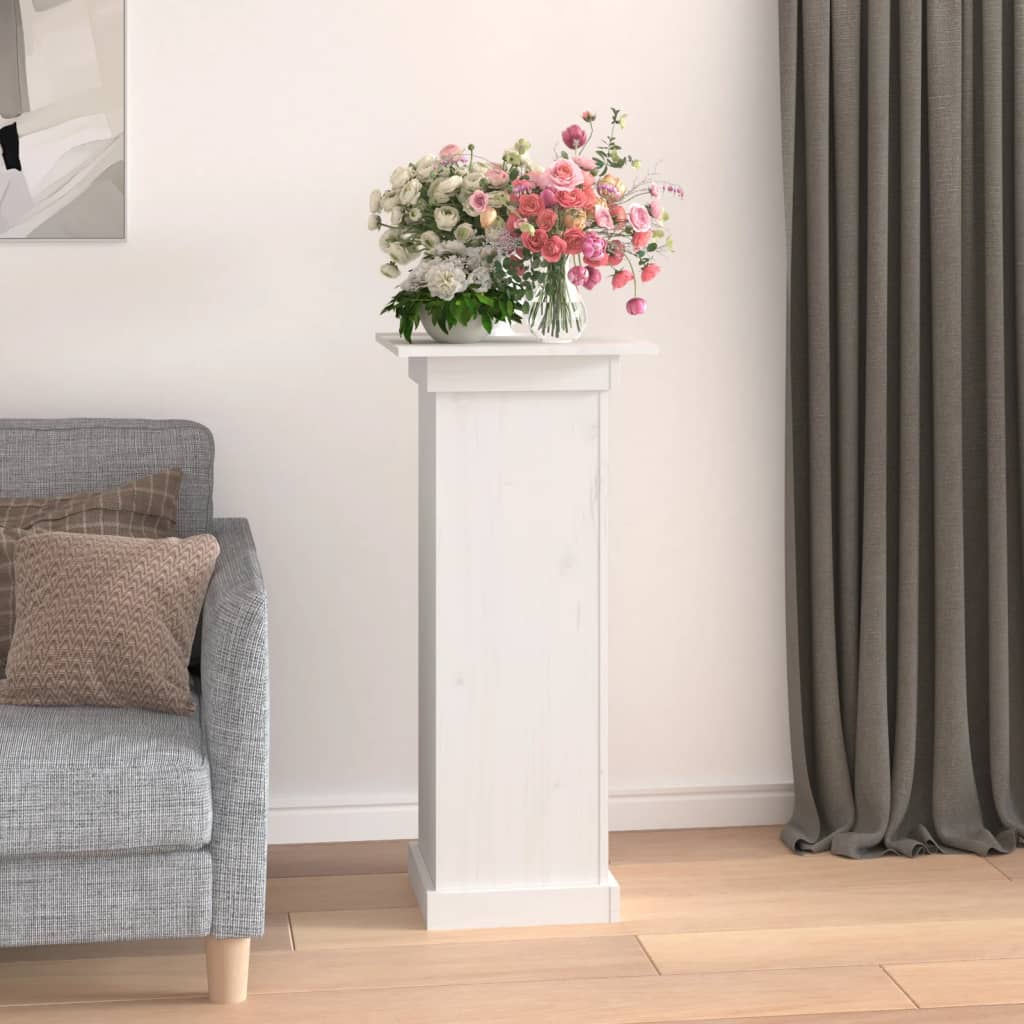 Vidaxx Blumenstandard 40x40x90 cm Festkiefer weiß