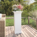 Vidaxx Blumenstandard 40x40x90 cm Festkiefer weiß
