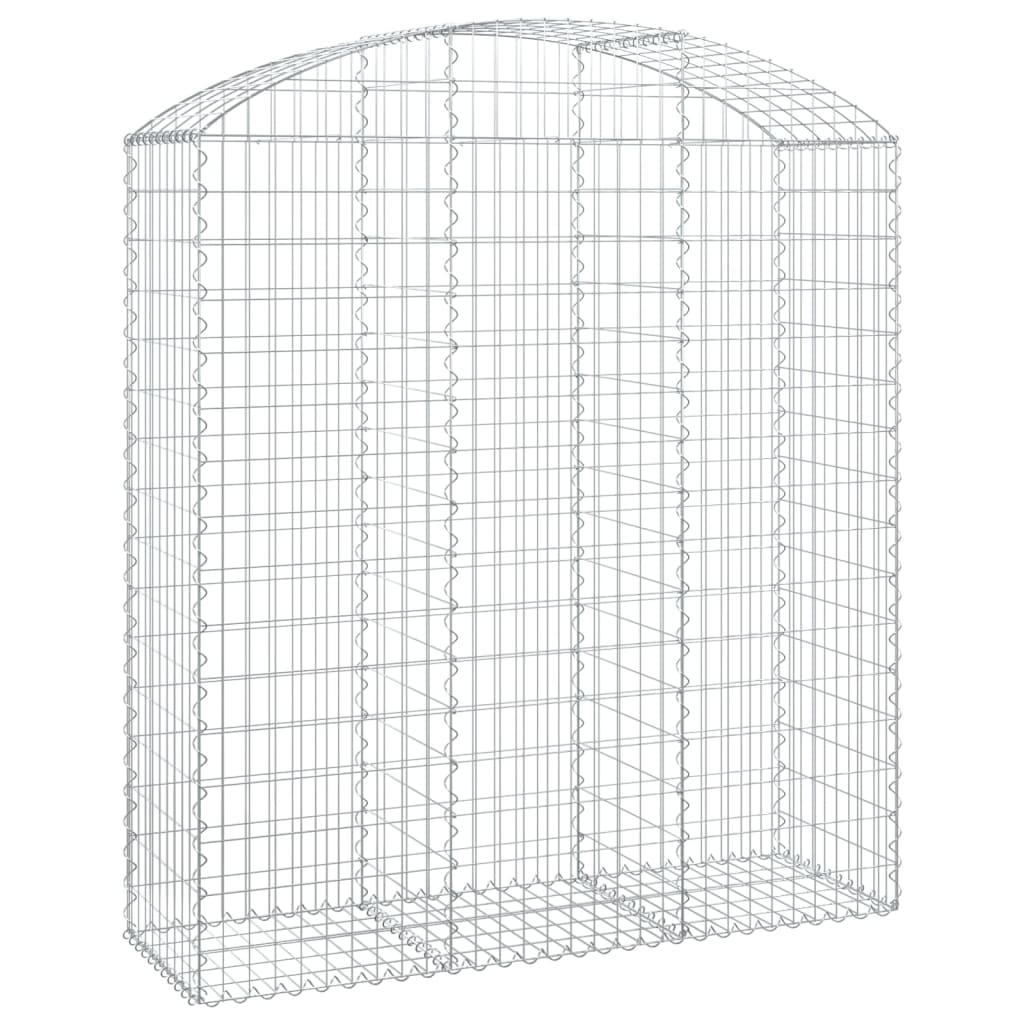 VIDAXL GABION VULTED 150X50X160 180 cm verzinktes Eisen