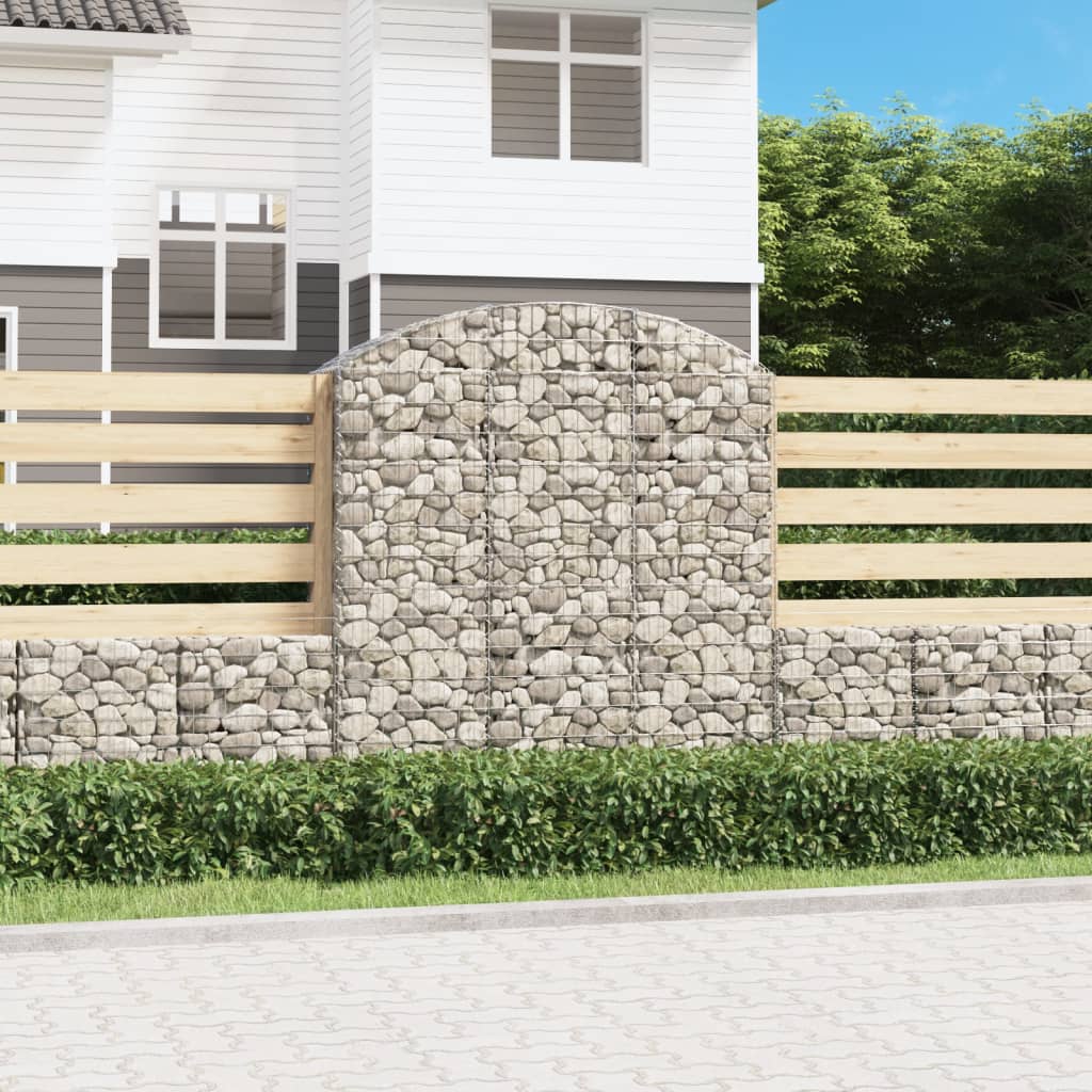 VIDAXL GABION VULTED 150X50X160 180 cm verzinktes Eisen