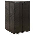 Vidaxl containerberging enkel 70x80x117 cm poly rattan zwart