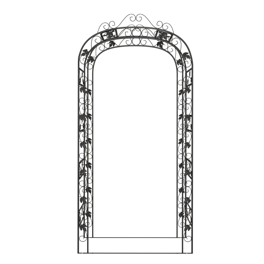 VidaXL Gartentrog 116x45x240 cm Stahl schwarz