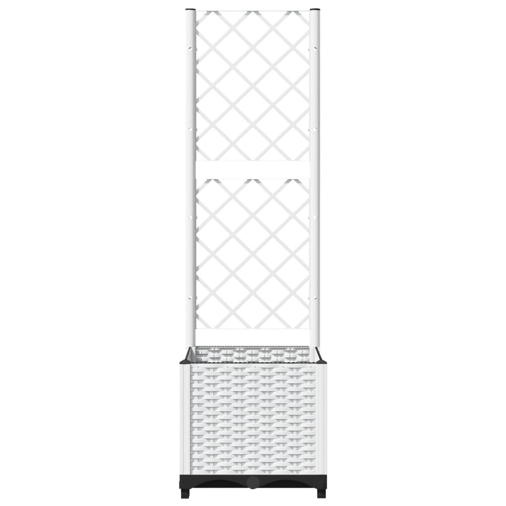 Vidaxl plantenbak met latwerk 40x40x136 cm polypropeen