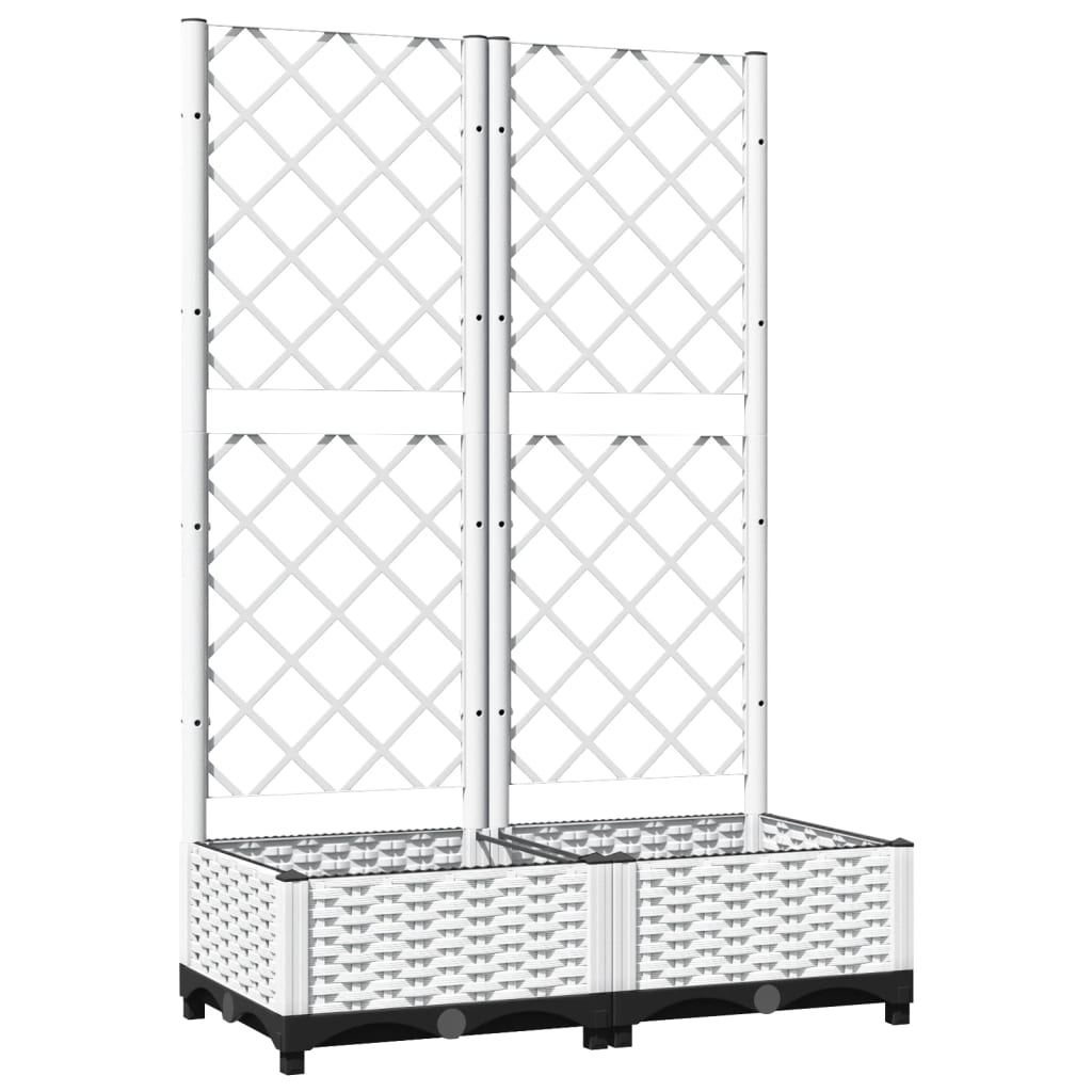 VIDAXL -Planzer mit Spalier 80x40x121,5 cm Polypropylen