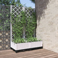 VIDAXL -Planzer mit Spalier 80x40x121,5 cm Polypropylen
