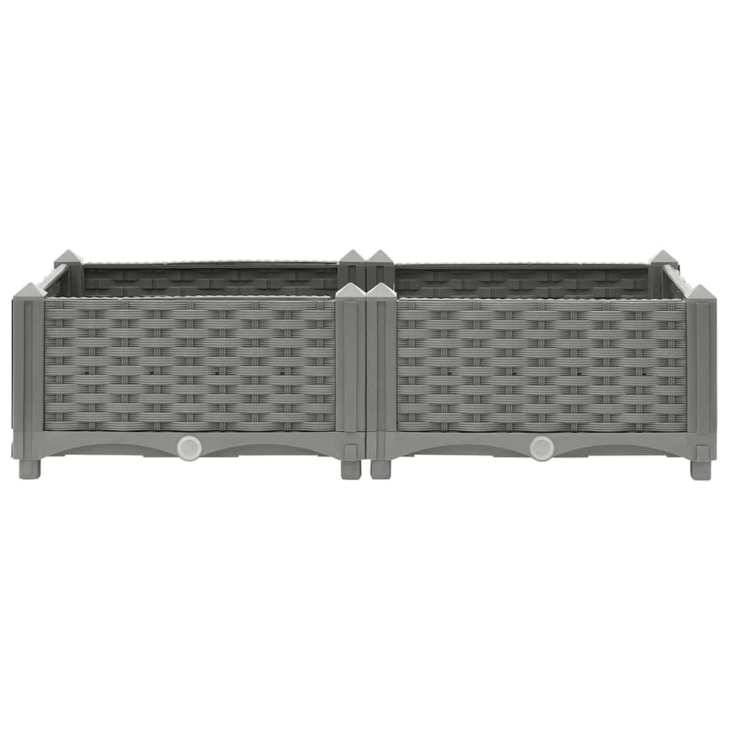 VidaXL Hochbeet 80x40x23 cm Polypropylen