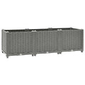 Vidaxl plantenbak verhoogd 120x40x38 cm polypropeen