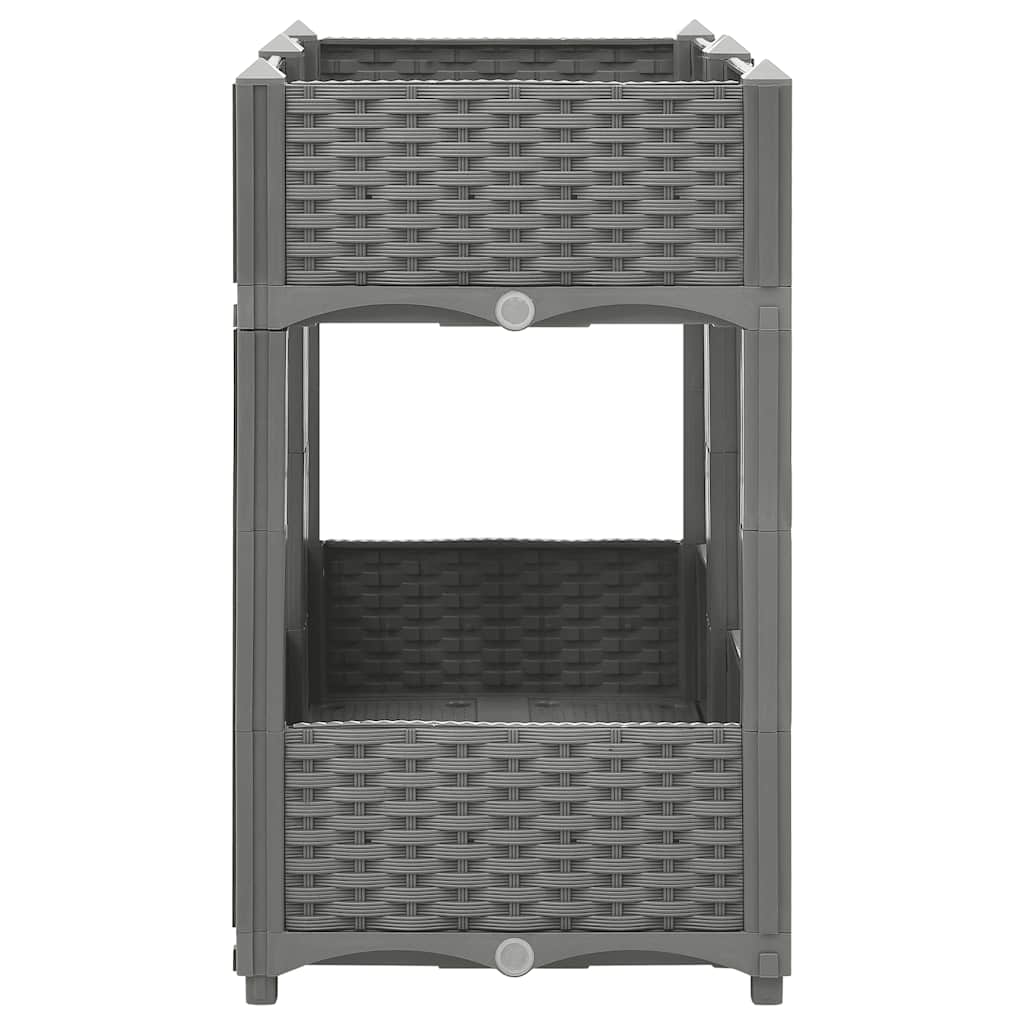 Vidaxl plantenbak verhoogd 80x40x71 cm polypropeen