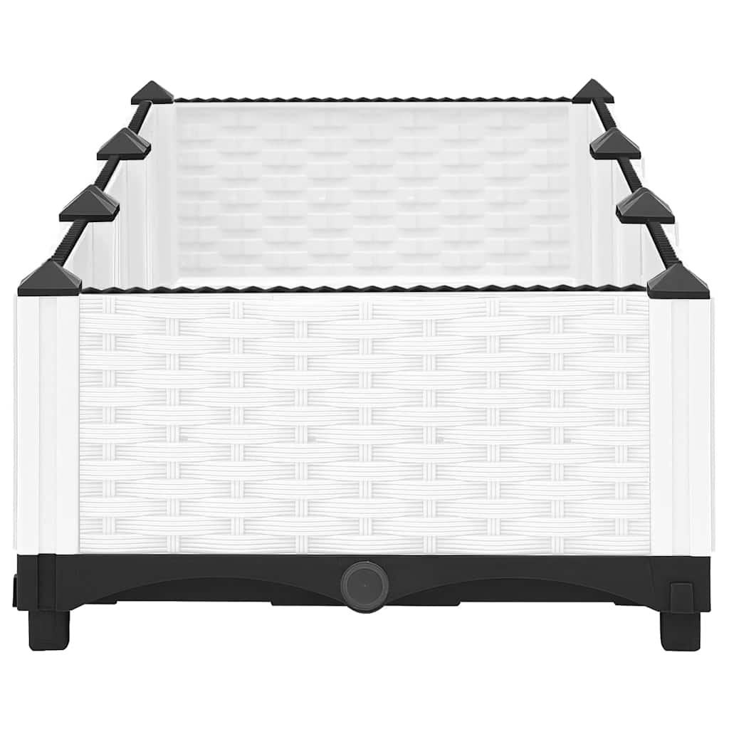 Vidaxl plantenbak verhoogd 120x40x23 cm polypropeen