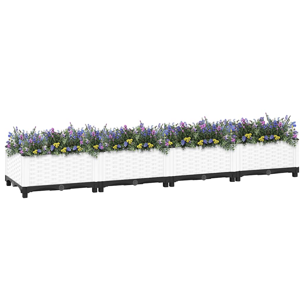 VIDAXL -Flanzer Höhe 160 x 40 x 23 cm Polypropylen