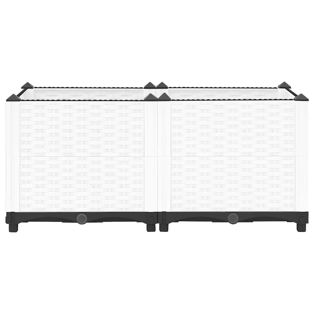 Vidaxl plantenbak verhoogd 80x40x38 cm polypropeen