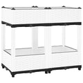 Vidaxl plantenbak verhoogd 80x40x71 cm polypropeen