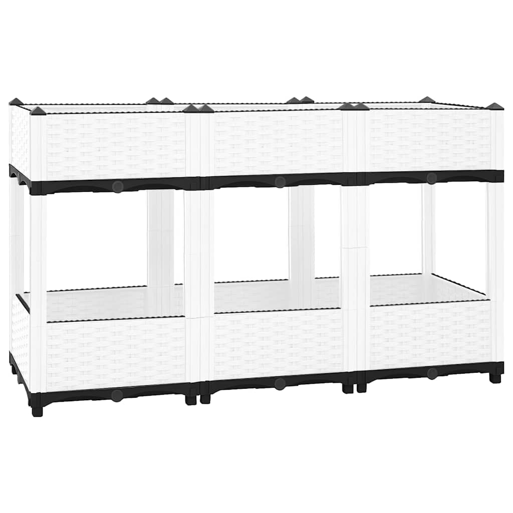 VIDAXL -Flanzer Höhe 120 x 40 x 71 cm Polypropylen