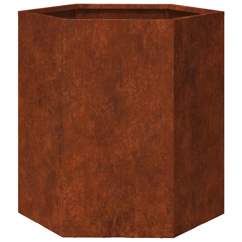 VidaXL Pflanzkübel Rostfarben 40x40x45 cm Cortenstahl