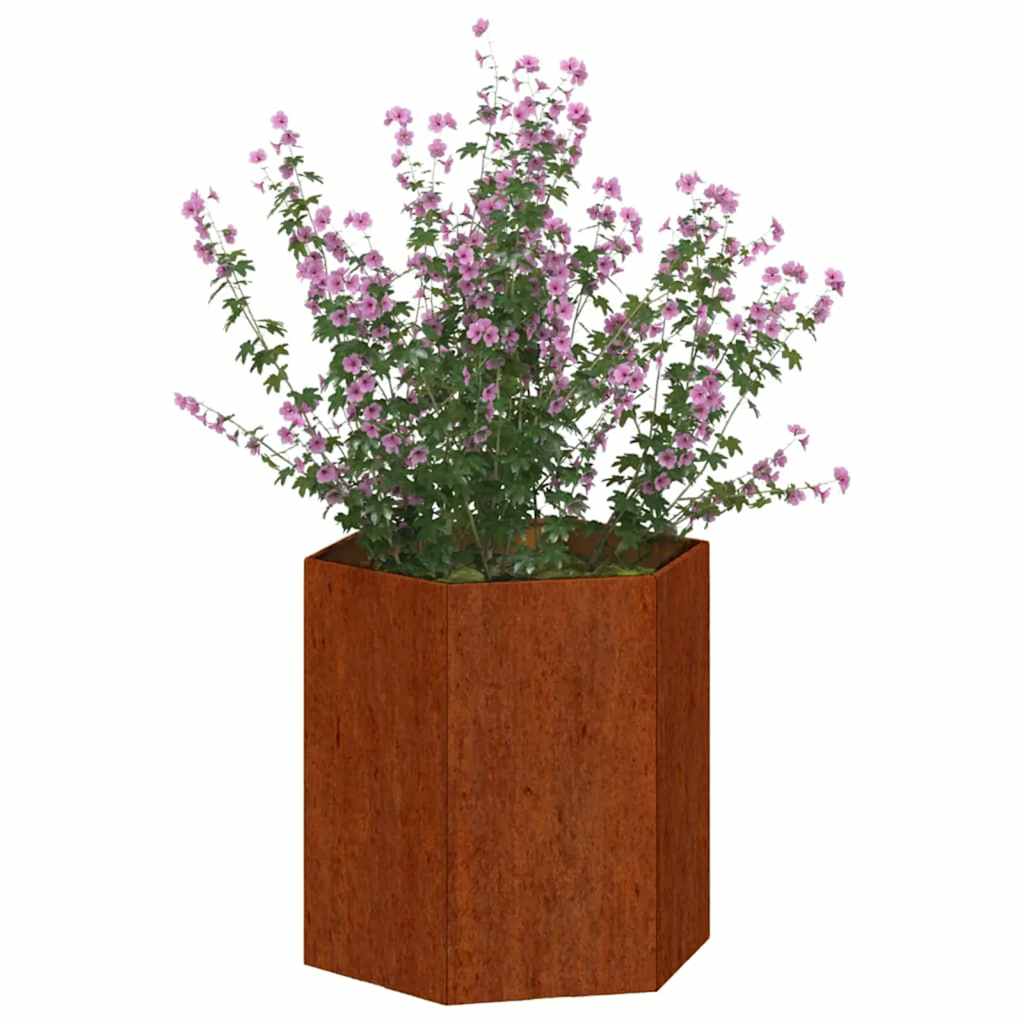 VidaXL Pflanzkübel Rostfarben 40x40x45 cm Cortenstahl
