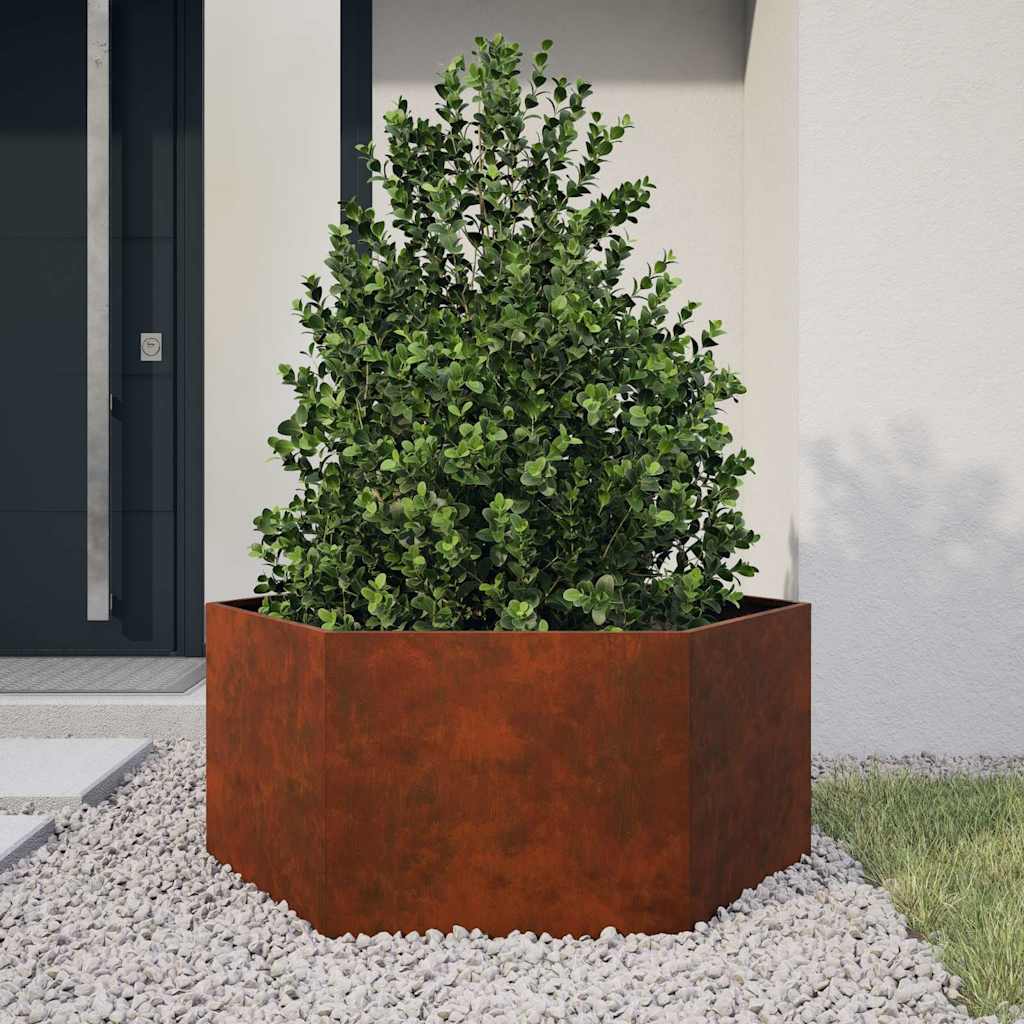 Vidaxl Plannet Rusty 90x90x45 cm Cortenstahl