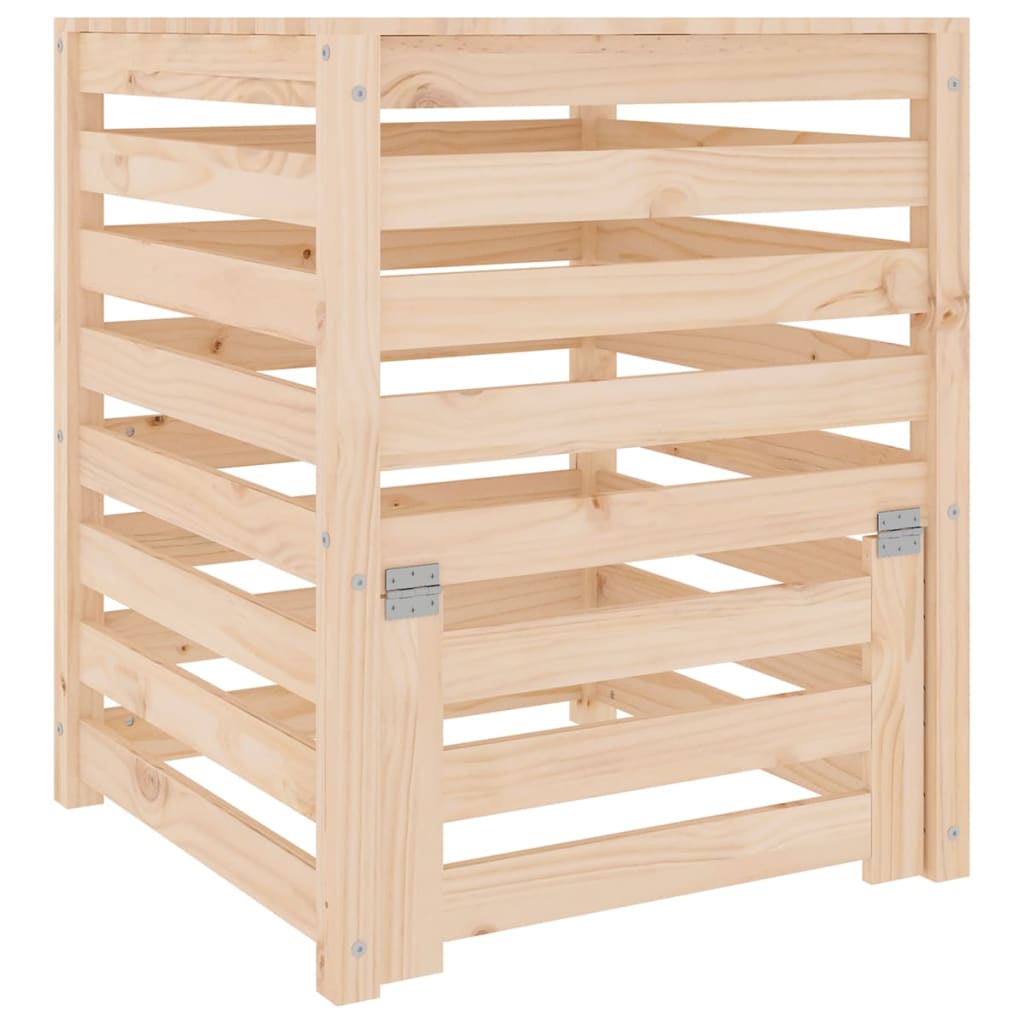 VIDAXL -Kompostbehälter 63,5 x 63,5 x 77,5 cm Festkiefer