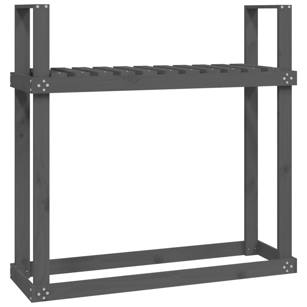 Vidaxxl -Kamin 110x35x108,5 cm Festkiefergrau