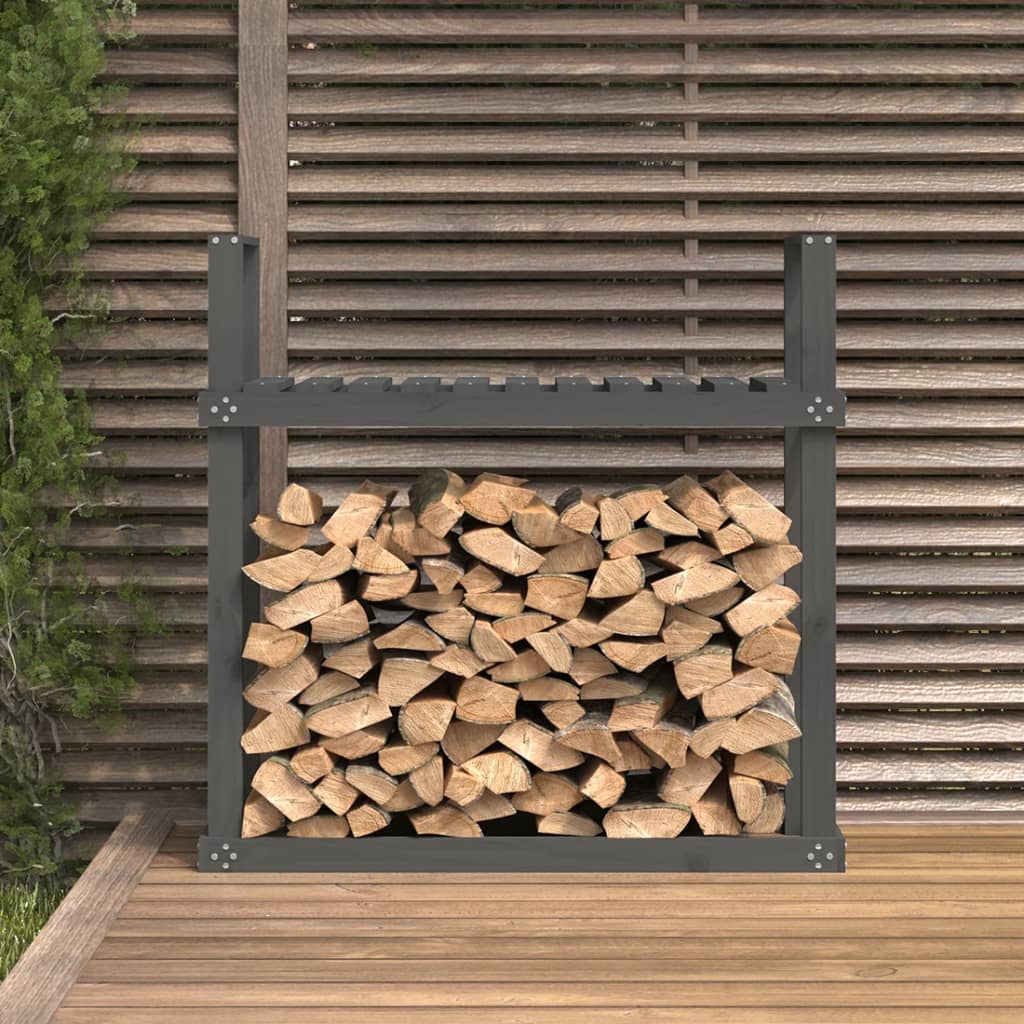 Vidaxxl -Kamin 110x35x108,5 cm Festkiefergrau