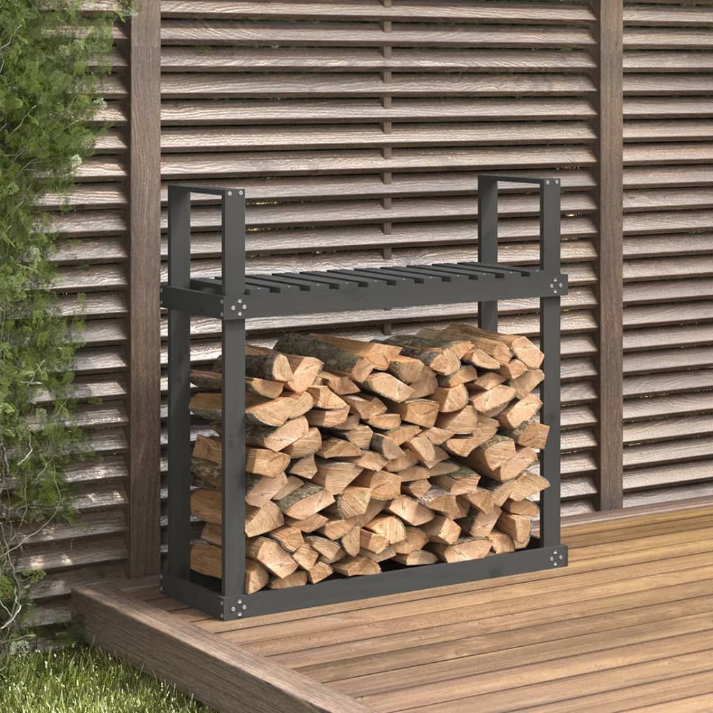 Vidaxxl -Kamin 110x35x108,5 cm Festkiefergrau