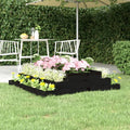 Vidaxx -Pflanzer Big 110x110x27 cm Festkiefer schwarz