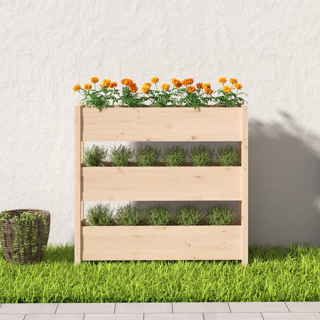 VIDAXL -Planungsbox 112x25x104,5 cm Festkiefer