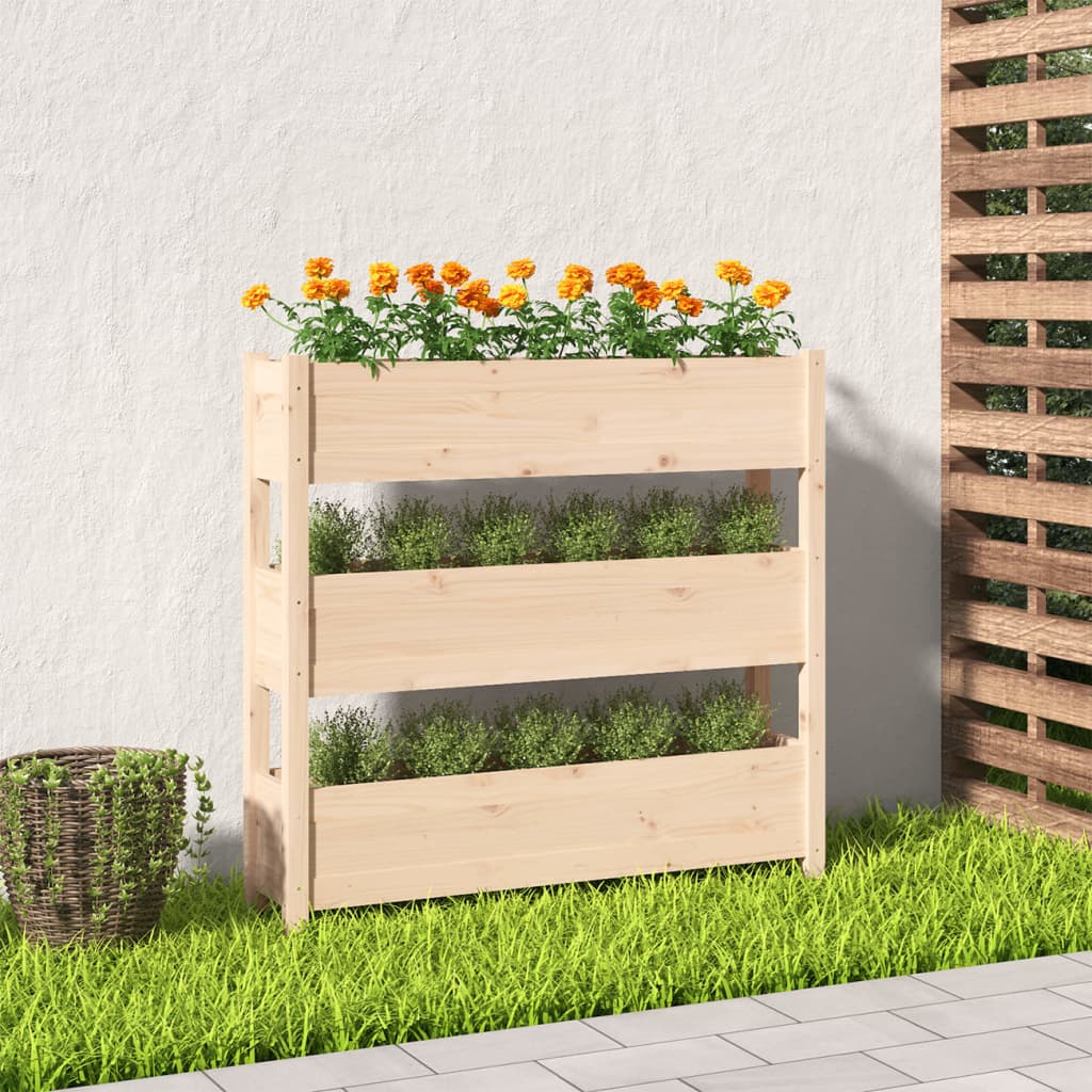 VIDAXL -Planungsbox 112x25x104,5 cm Festkiefer