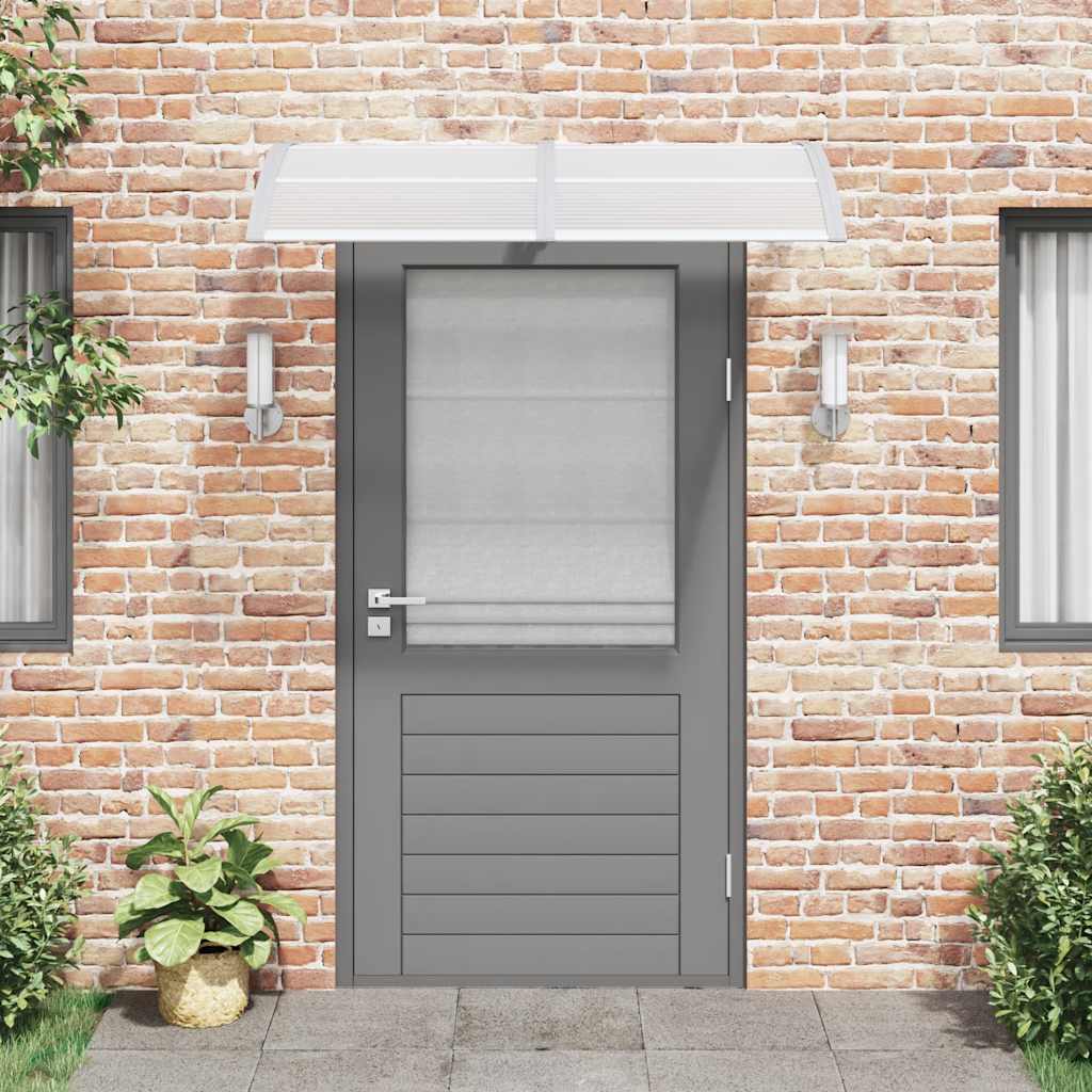 Vidaxxl -Tür -Baldachin 150x100 cm Polycarbonat grau