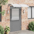 Vidaxxl -Tür -Baldachin 150x100 cm Polycarbonat grau