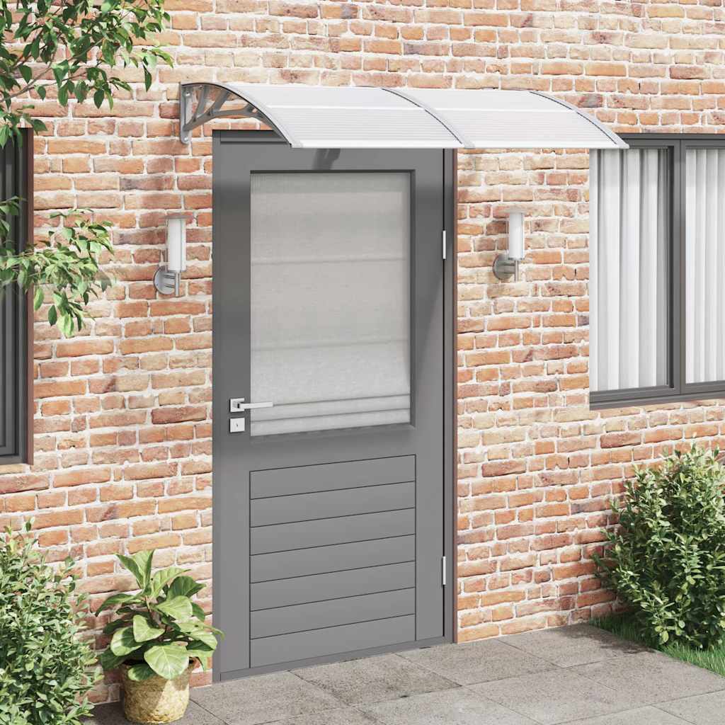 Vidaxxl -Tür -Baldachin 150x100 cm Polycarbonat grau
