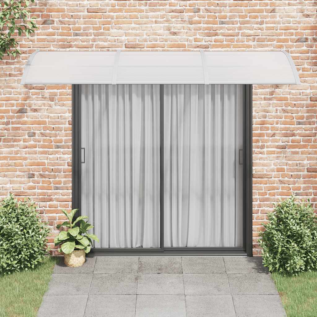 Vidaxxl -Tür -Baldachin 300x100 cm Polycarbonat grau
