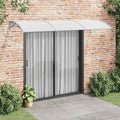 Vidaxxl -Tür -Baldachin 300x100 cm Polycarbonat grau