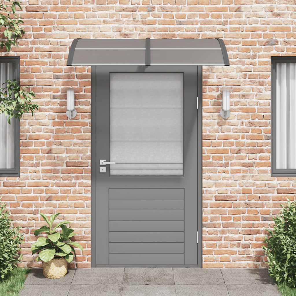 Vidaxxl -Tür -Baldachin 150x100 cm Polycarbonat schwarz