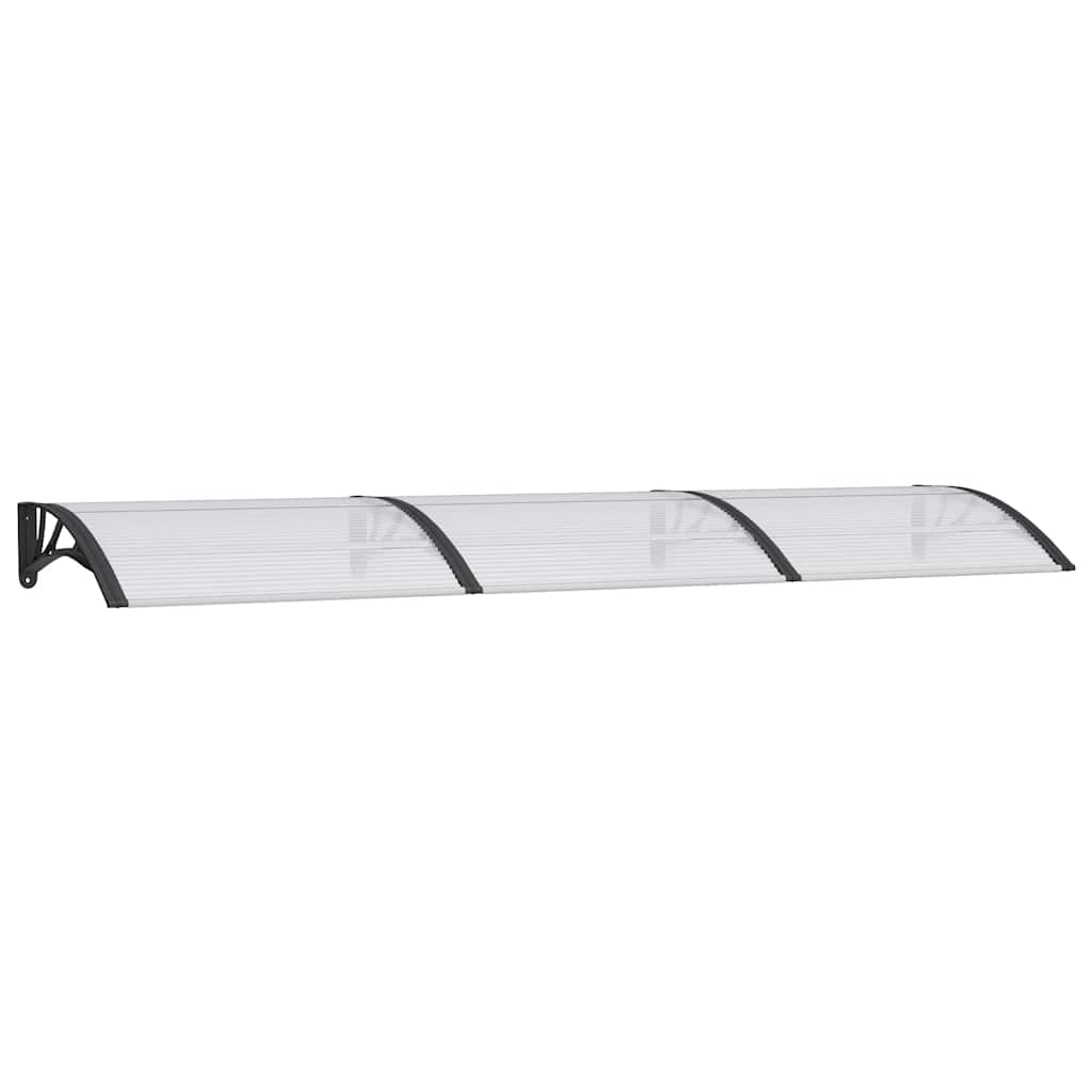 Vidaxxl -Tür -Baldachin 300x75 cm Polycarbonat schwarz und transparent