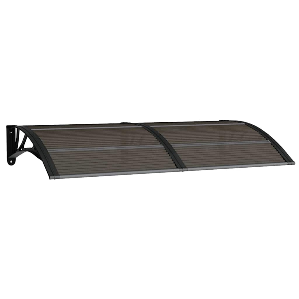 VidaXL Türvordach 150x75 cm Polycarbonat Schwarz