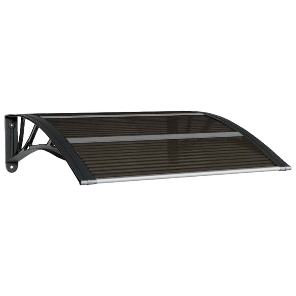 VidaXL Türvordach 80x75 cm Polycarbonat Schwarz