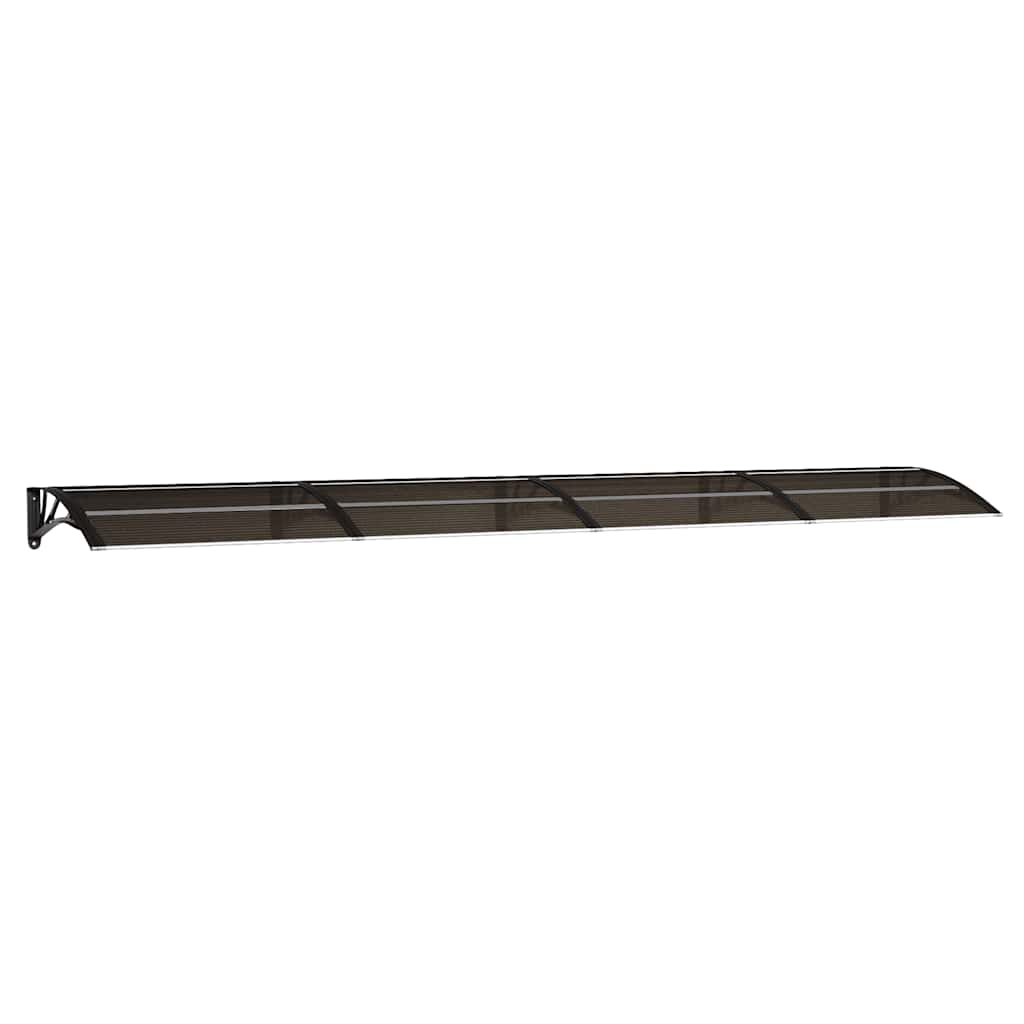 Vidaxxl -Tür -Baldachin 400x75 cm Polycarbonat schwarz
