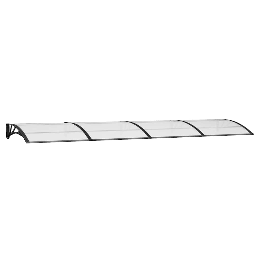 Vidaxxl -Tür -Baldachin 400x100 cm Polycarbonat schwarz