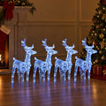 Vidaxl kerstrendieren 4 st 160 led's acryl blauw