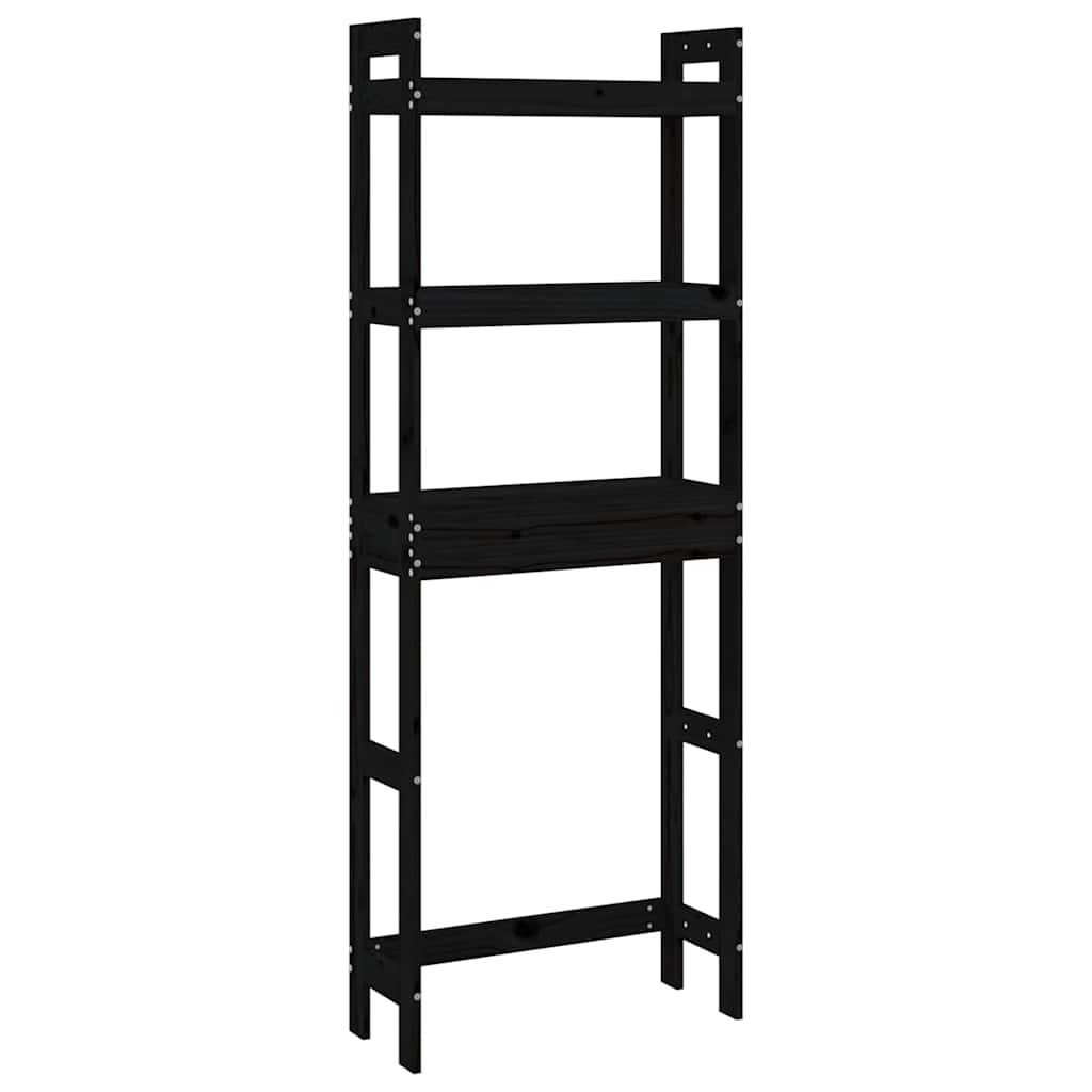 Vidaxx WC-Halterung 63x26x171 cm Festkiefer schwarz