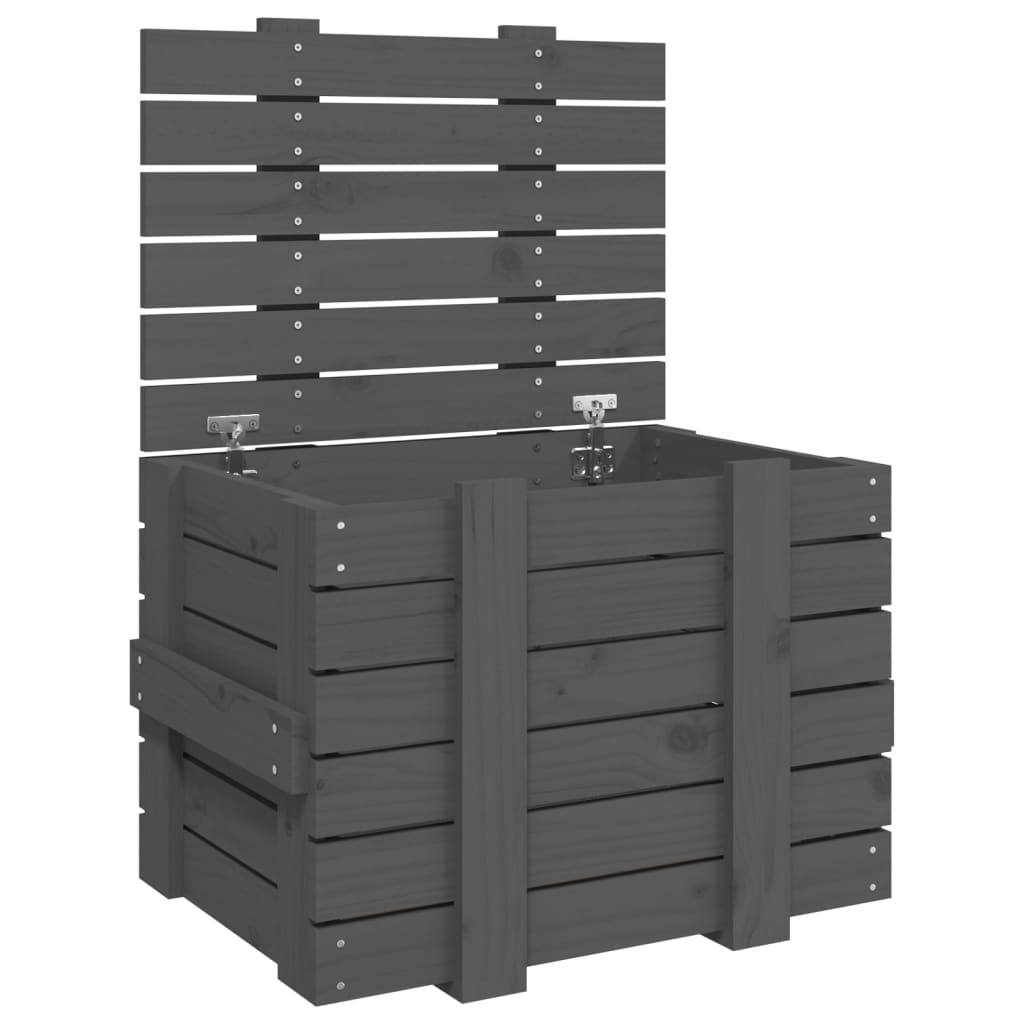 VIDAXL -Speicherbox 58x40,5x42 cm Festkieferngrau