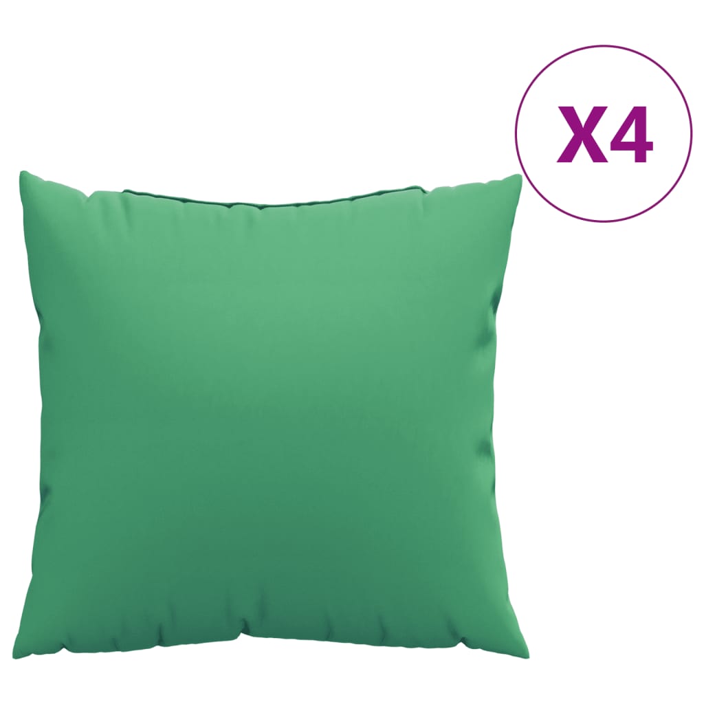 VidaXL Sofakissen, 4 Stück, 50 x 50 cm, Stoff, grün