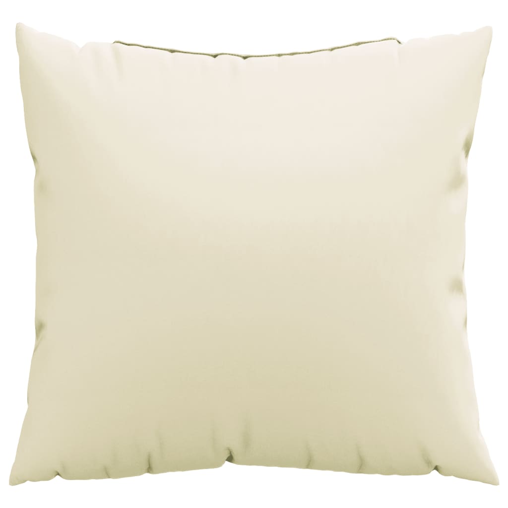 VidaXL Sofakissen, 4 Stück, 60 x 60 cm, Stoff, cremefarben