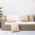 Vidaxl bankkussens 4 st 60x60 cm stof beige