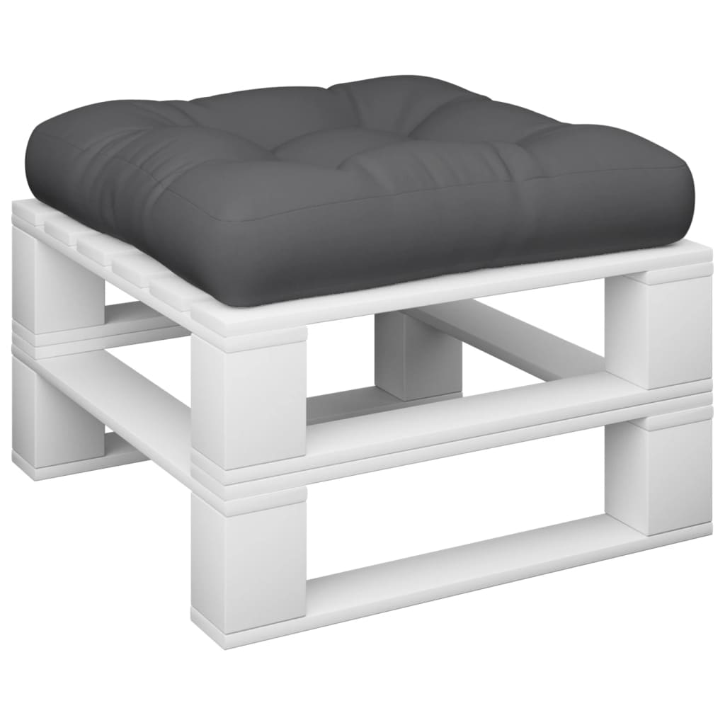 Vidaxl palletkussen 50x50x12 cm stof antracietkleurig