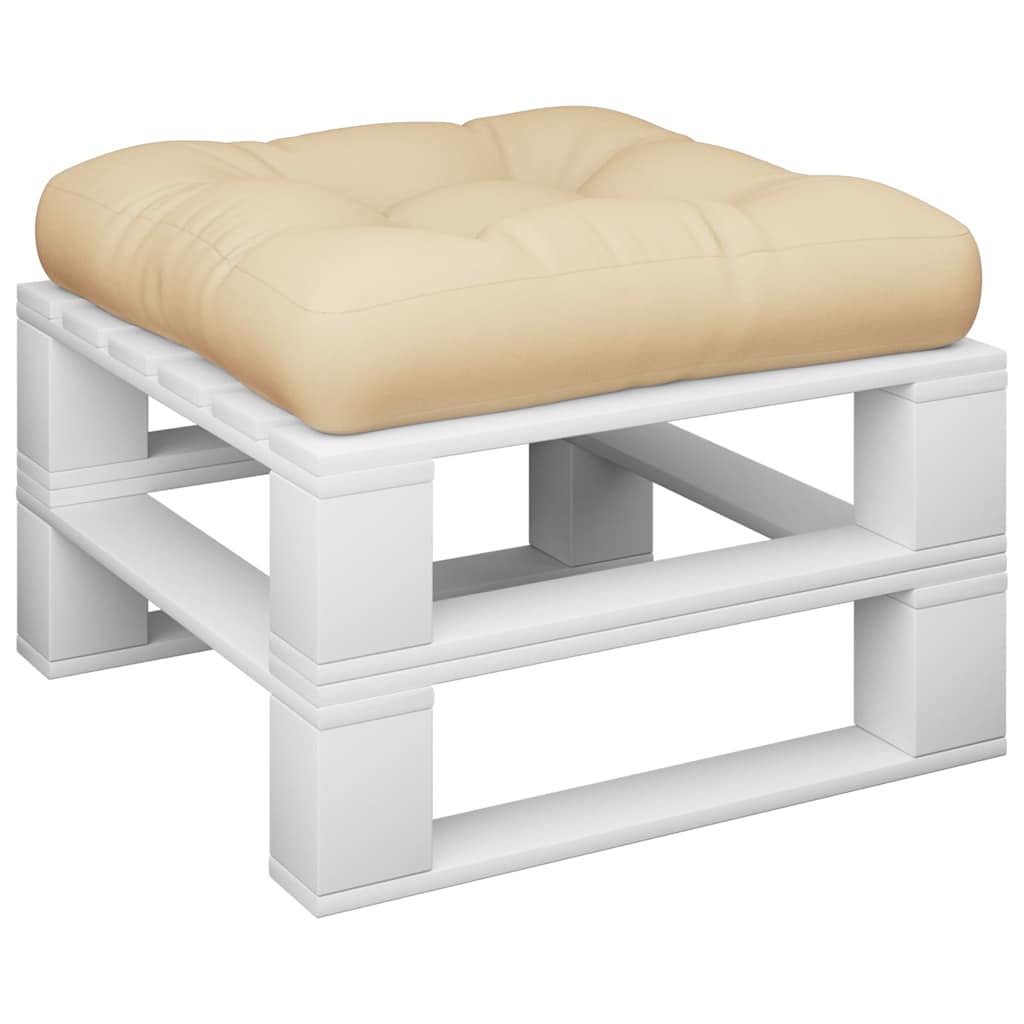 VidaXL Palettenkissen 50x50x12 cm Stoff beige