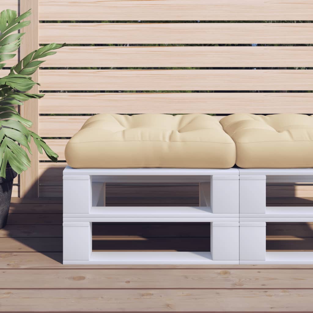 VidaXL Palettenkissen 50x50x12 cm Stoff beige