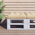 VidaXL Palettenkissen 50x50x12 cm Stoff beige