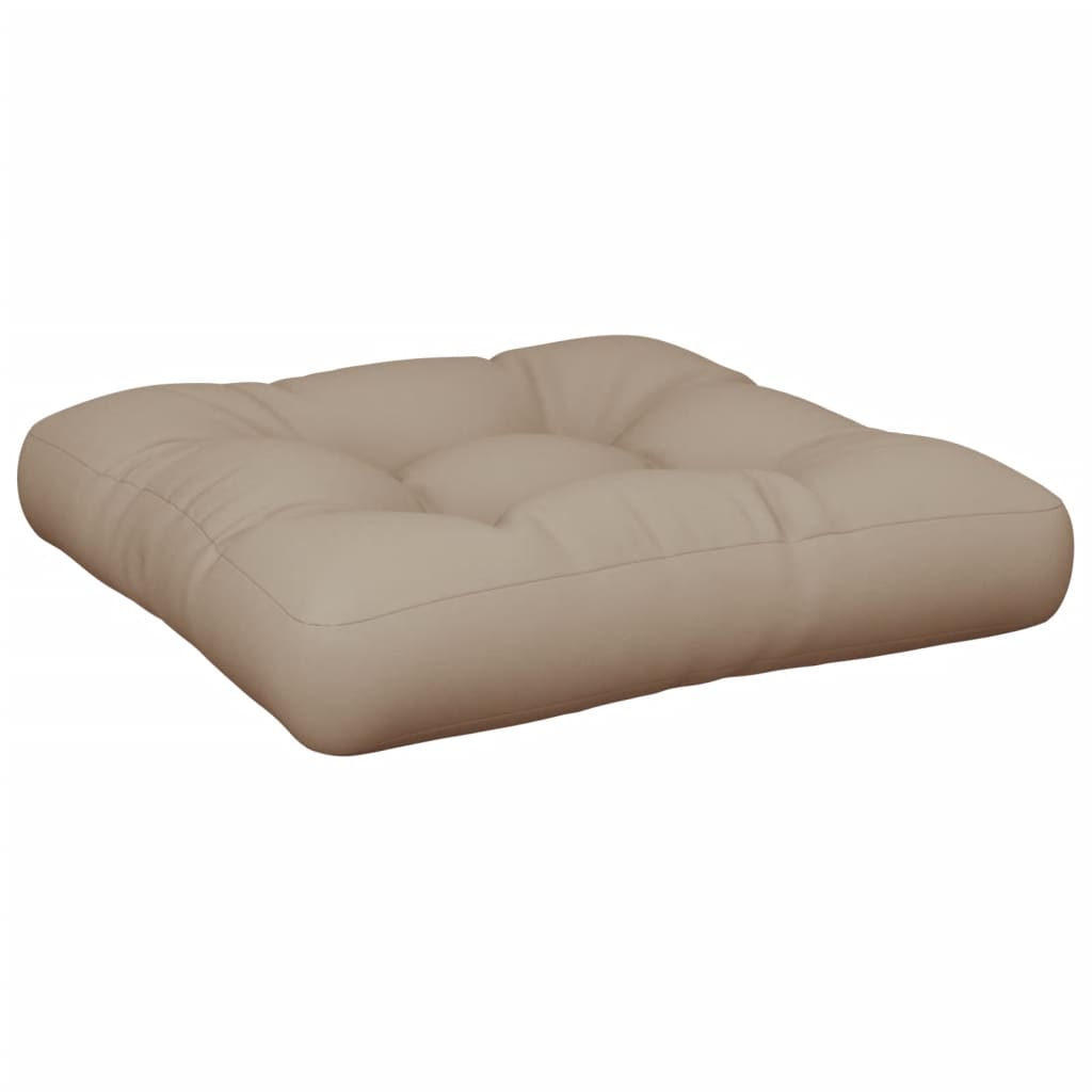 VIDAXL -Paletten 50x50x12 cm Stoff Taupe